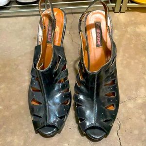 Black Dollhouse Cutout Heels SOLD